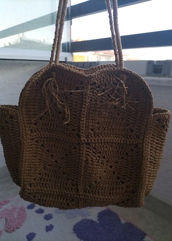 Bohem Örgü Kadın Çanta - Görsel 5