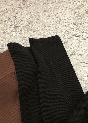 Kahverengi Kadın Normal Boy Tayt - Görsel 2