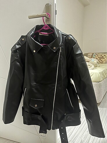 Oversize deri ceket