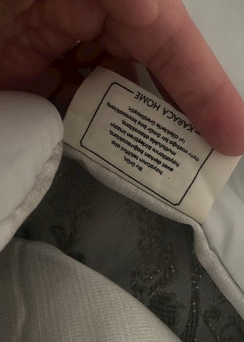 Gri Nakışlı Yatak Örtüsü - Görsel 5