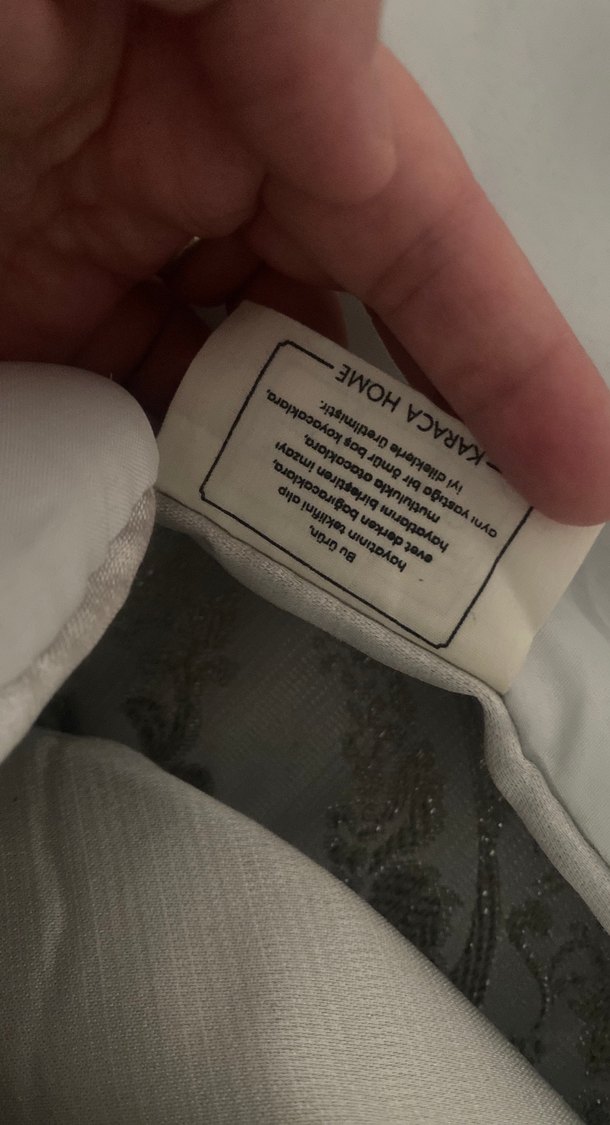 Gri Nakışlı Yatak Örtüsü - Görsel 5