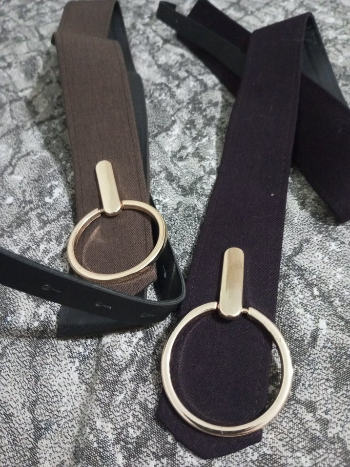 Gri Deri Kemer, Tokalı, Sokak Stili - Görsel 5