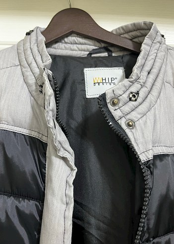 Düğmeli Gri Midi Kadın Mont - Görsel 7