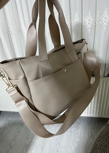 Bej Kadın Günlük Çanta - Görsel 5