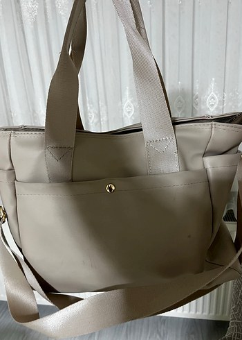 Bej Kadın Günlük Çanta - Görsel 6