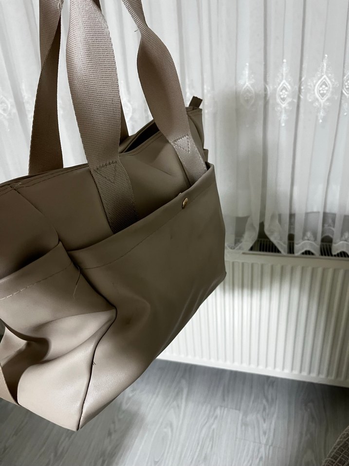 Bej Kadın Günlük Çanta - Görsel 4