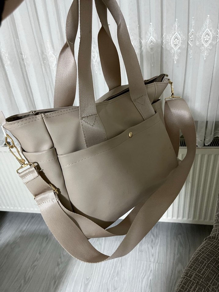 Bej Kadın Günlük Çanta - Görsel 5