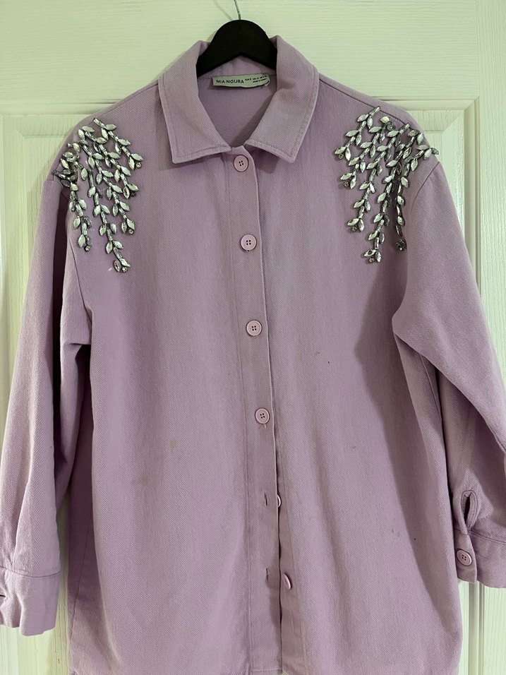 Pullu Kadın ceket - Görsel 3