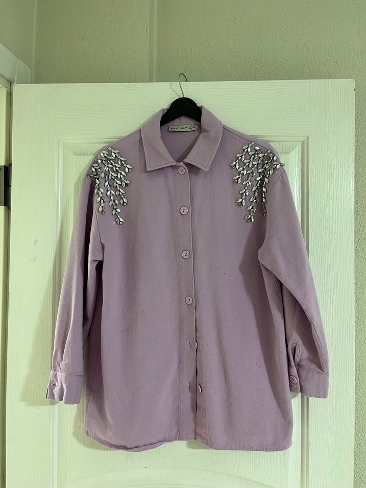 Pullu Kadın ceket - Görsel 2