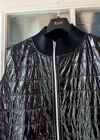 Siyah Uzun Fermuarlı Kadın Yelek - Görsel 6