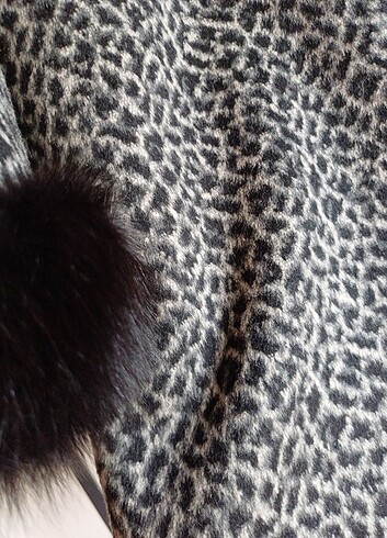 Orjinal kürklü Leopar kaban - Görsel 6