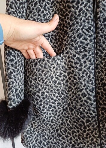 Orjinal kürklü Leopar kaban - Görsel 7