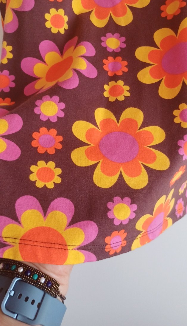 Çiçek Desenli Uzun Kollu Bohem Midi Elbise - Görsel 3