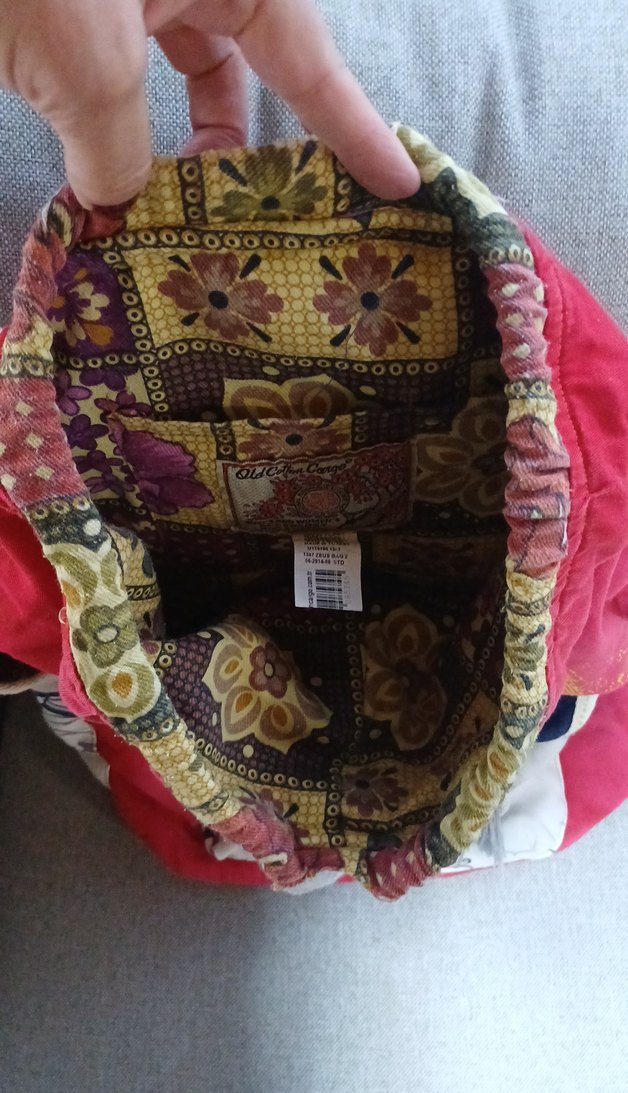 Renkli Baskılı Dokuma Sırt Çantası - Görsel 4