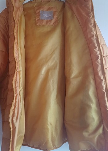 Bej Kadın Midi Boy Kışlık Mont - Görsel 5