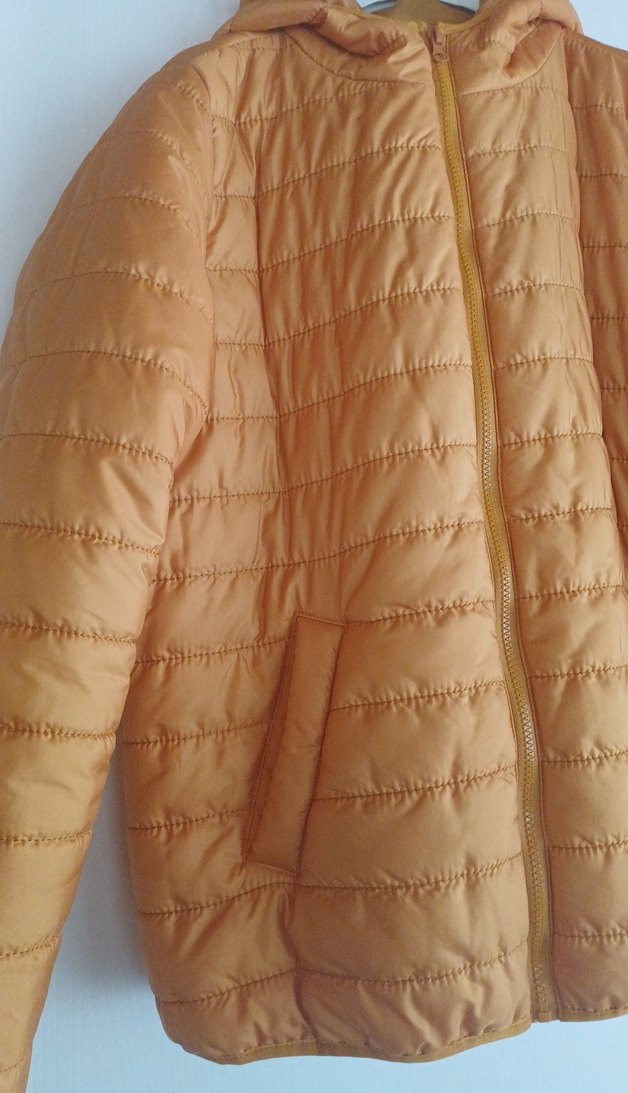 Bej Kadın Midi Boy Kışlık Mont - Görsel 2