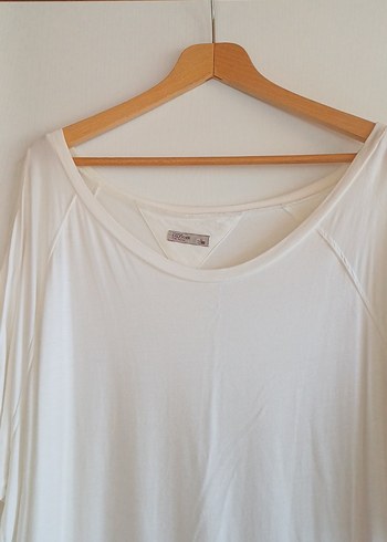 Beyaz Penye elbise - Görsel 2