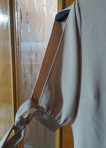 Elbise pudra pembesi kurvaze - Görsel 2