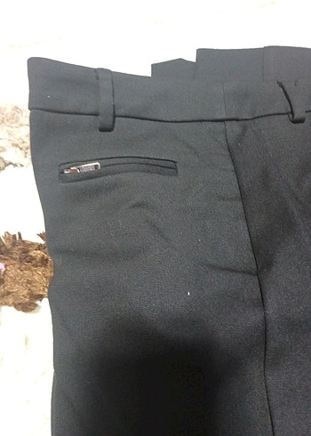 Kadın Kısa Kumaş Pantolon -  2 adet Haki  1 siyah - Görsel 3