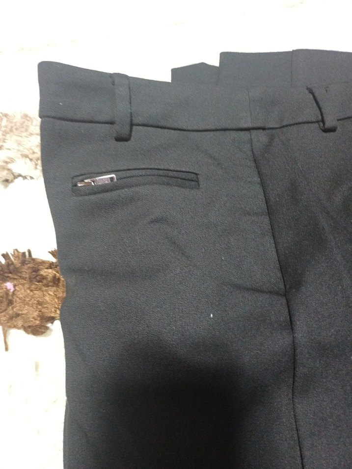 Kadın Kısa Kumaş Pantolon -  2 adet Haki  1 siyah - Görsel 3