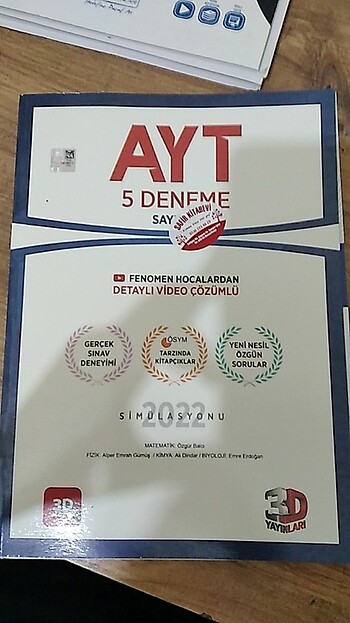 AYT 3D YAYINLARI SAYISAL GENEL DENEMESİ