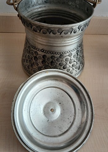  Beden beyaz Renk İşlemeli Bakraç (3 Litrelik)