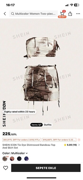 Shein alt üst takım