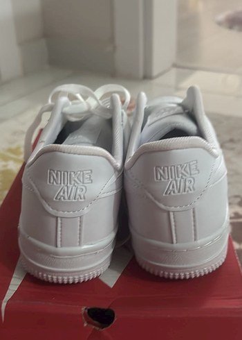 Beyaz Kadın Spor Ayakkabı Cırt Cırtlı Platform - Görsel 5