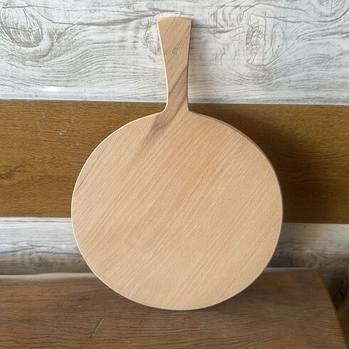 Ahşap çok amaçlı kullanılan pizza sunumluk - Görsel 2