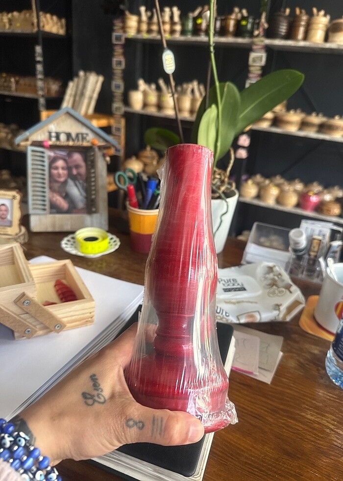 Ahşap mumluk - Görsel 4