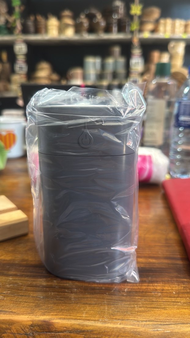 USB ile çalışan gri süper sessiz nemlendirici - Görsel 4