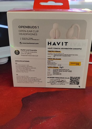 Havit Openbuds 1 Açık Kulaklık Beyaz - Görsel 2