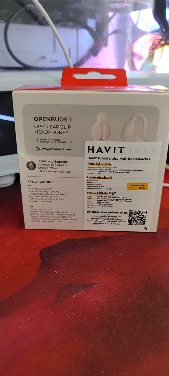 Havit Openbuds 1 Açık Kulaklık Beyaz - Görsel 2
