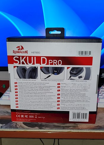 Redragon Skuld Pro Gri Hafif Gaming Kulaklık - Görsel 2