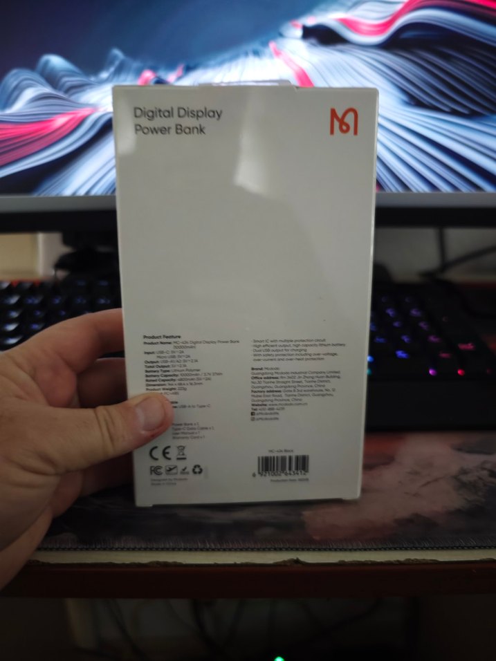 Mcdodo Dijital Ekranlı 10000mAh Power Bank - Görsel 2