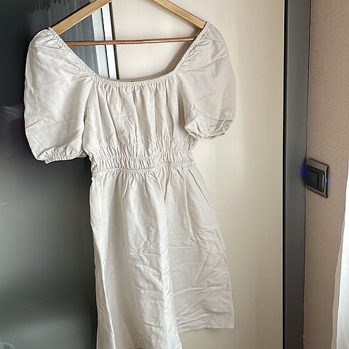 36 Beden beyaz Renk Defacto Kırık Beyaz Elbise