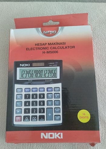 Noki H-MS006 Gri Elektronik Hesap Makinesi