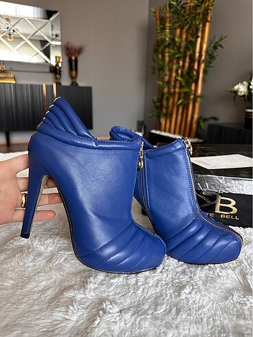 39 Beden lacivert Renk Saks bootie