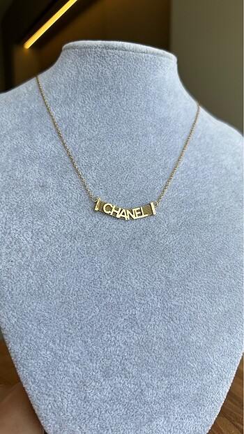  Beden altın Renk Chanel kolye