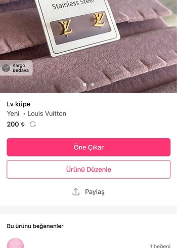 Lv küpe