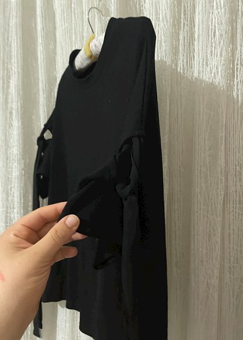 ipekyol Siyah Pamuklu Mini Kadın tshirt