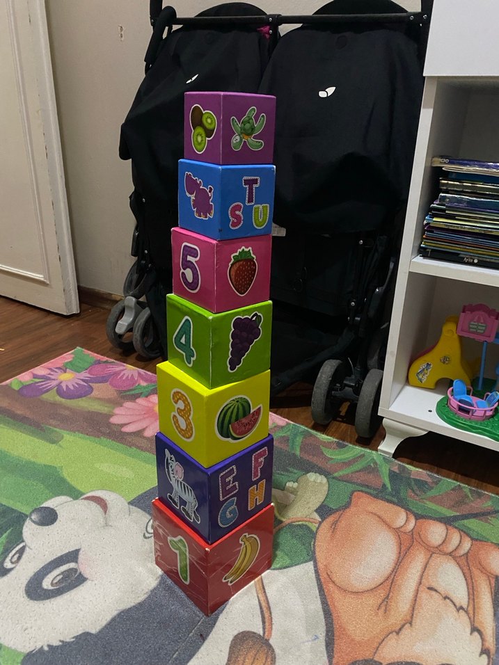 Renkli Oyuncak Seti - Kamyon, Piyano ve Kitap - Görsel 5