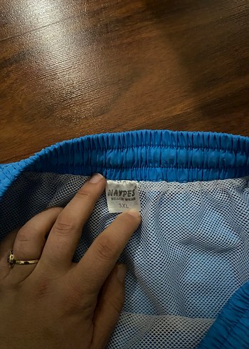 Erkek Mavi Mini Yüzme Şortu - Görsel 4