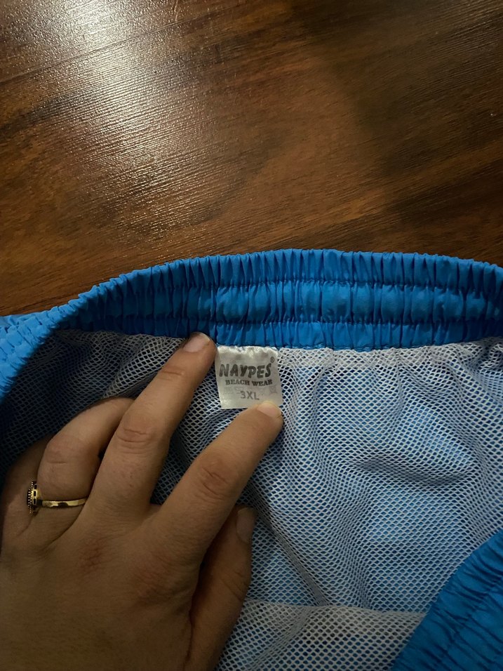 Erkek Mavi Mini Yüzme Şortu - Görsel 4