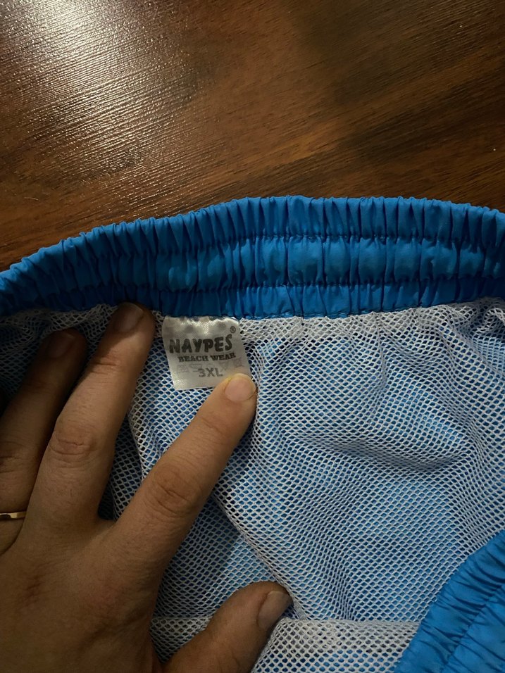 Erkek Mavi Mini Yüzme Şortu - Görsel 3