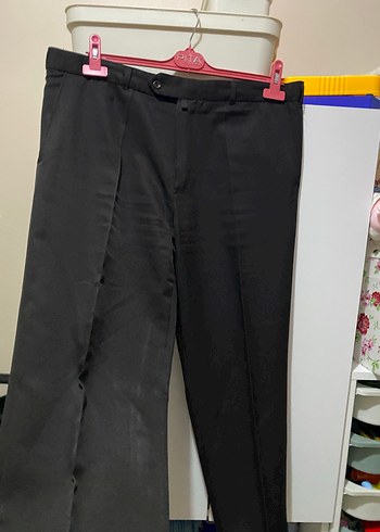 Siyah Erkek Kemerli Ofis Pantolonu - Görsel 4