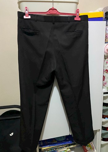 Siyah Erkek Kemerli Ofis Pantolonu - Görsel 7