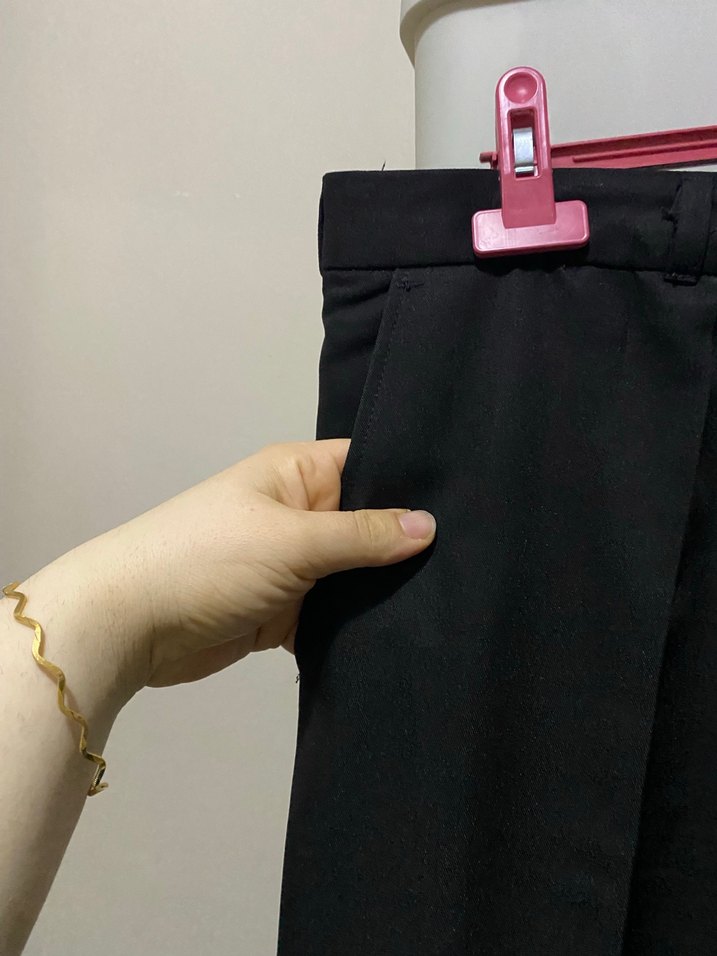 Siyah Erkek Kemerli Ofis Pantolonu - Görsel 3