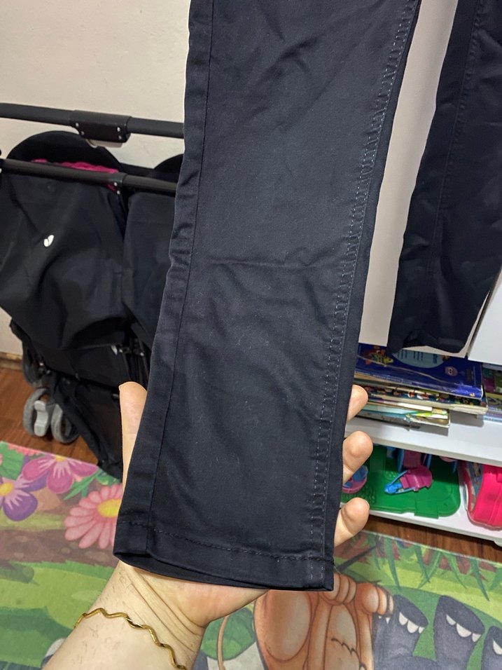 Siyah Dar Kesim Midi Kadın Pantolon - Görsel 4