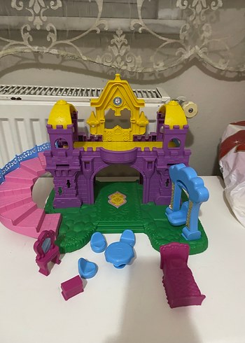 Mor ve Sarı Renkli Oyuncak Kale Seti - Görsel 6